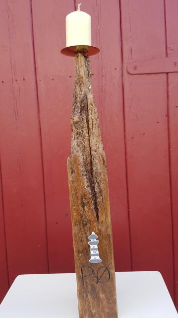 Photophore Phare en bois flotté d'Oléron