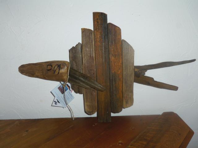 Poisson déco en bois flotté  de l'île d'Oléron